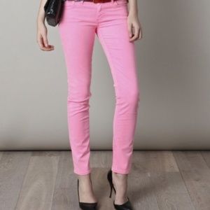 AG Adriano Goldschmied Stilt Pink Cigarette Leg